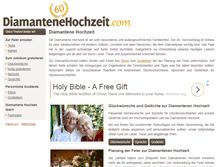 Tablet Screenshot of diamantenehochzeit.com